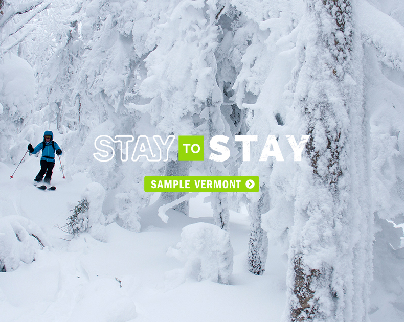 Stay to Stay Ski Weekends are new for 2019 Stay to Stay Weekends program. Sample Vermont.