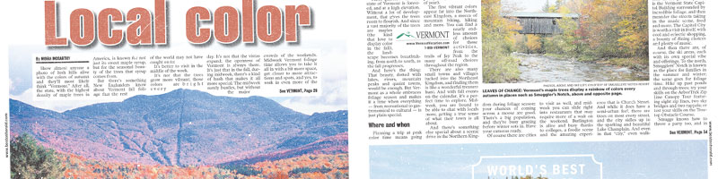 Find local news in Vermont Tourism's Media Room