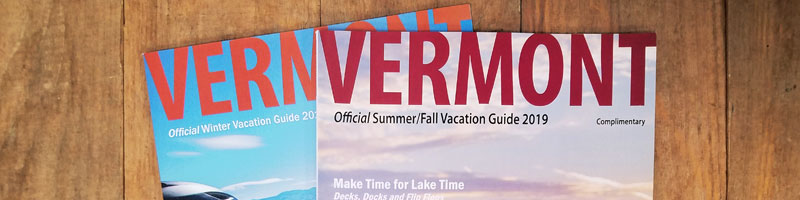 Official Vermont Vacation Guide Covers for 2019.