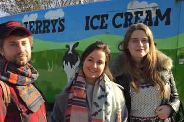 Media members visit Ben & Jerry's, Waterbury, VT.