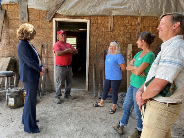 Sec. Kurrle at Dave's Sawmill