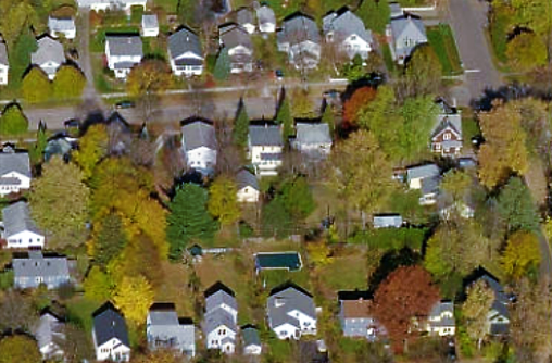 Aerial View of Housing Development