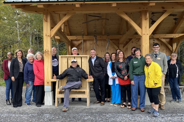 Group photo at Glover Sensory Trail