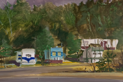 Painting of  Mobile Home Community