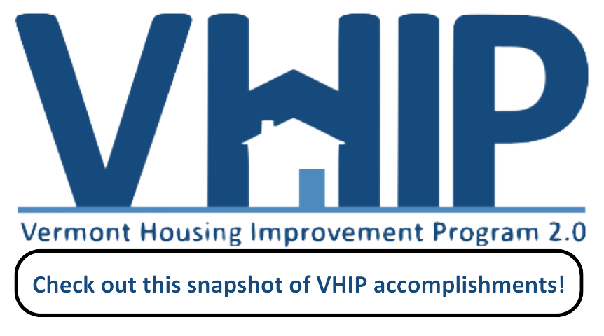 VHIP 2.0 Logo (VHIP with a house in the H, dark and light blue)