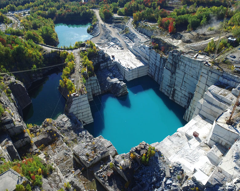 Rock of Ages Granite Quarry in Graniteville, VT.